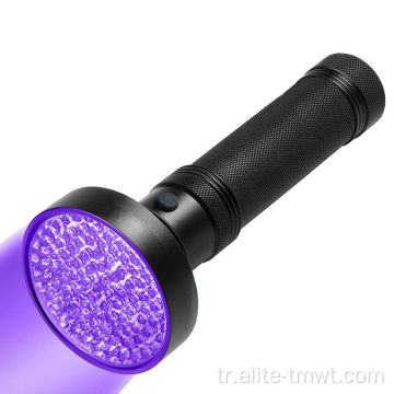 UV Siyah Işık El Feneri 100 LED Blacklight